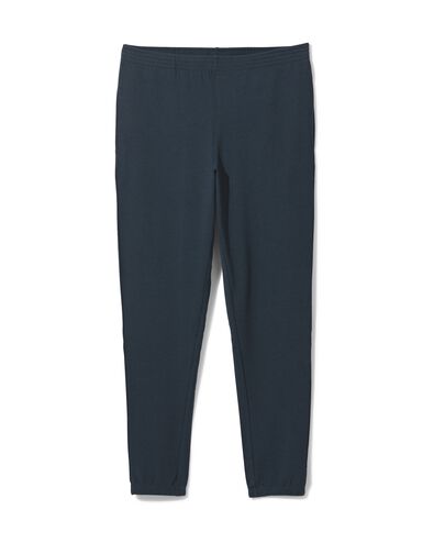 heren lounge broek met bamboe donkerblauw