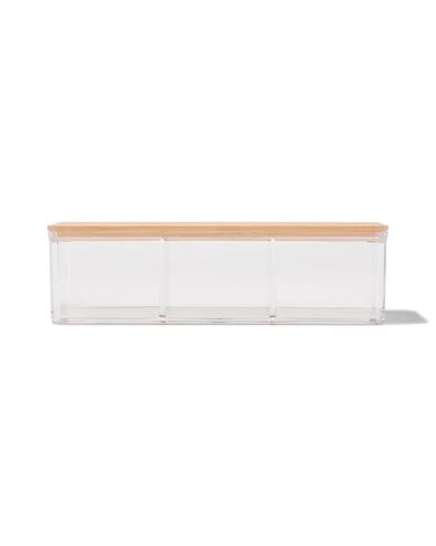 organizer transparant met deksel 9x12.5x6.8