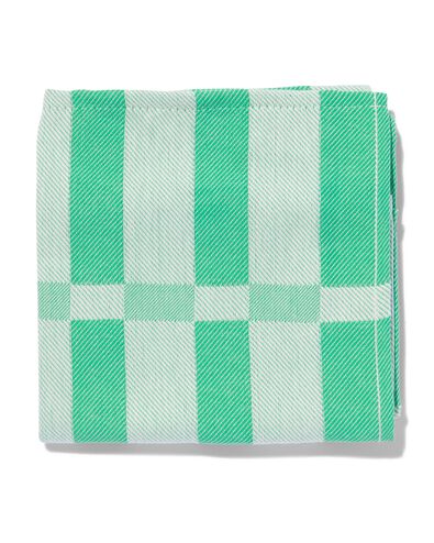 theedoek 65x65 katoen groen