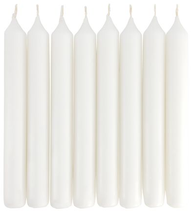 dinerkaarsen &Oslash;2x17 wit - 8 stuks