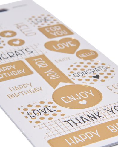 stickervellen goud 15.5x8 - 5 stuks