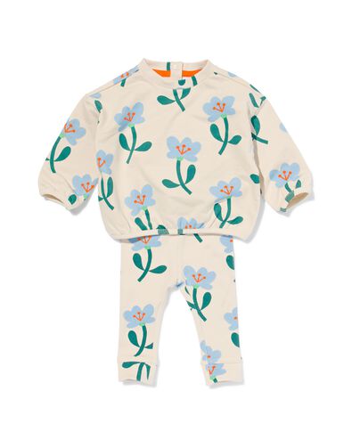 baby kledingset sweater en legging ecru