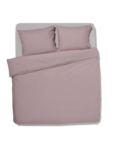 dekbedovertrek percal 200x200/220 mauve