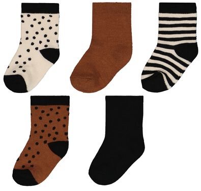 babysokken met bamboe - 5 paar beige