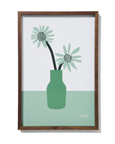 fotolijst massief notenhout 20x30