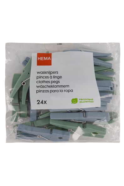 wasknijpers gerecycled - 24 stuks