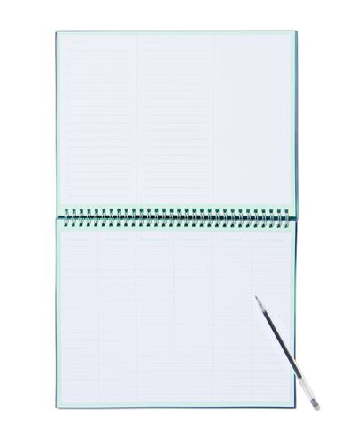 weekplanner met spiraal 21x37 sterren