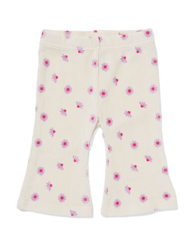 flared babylegging rib velours ecru