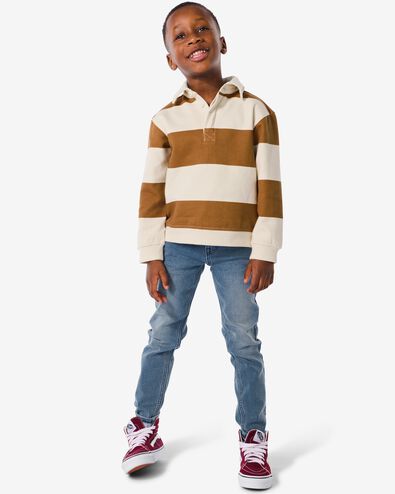 kinderbroek jogdenim skinny fit middenblauw