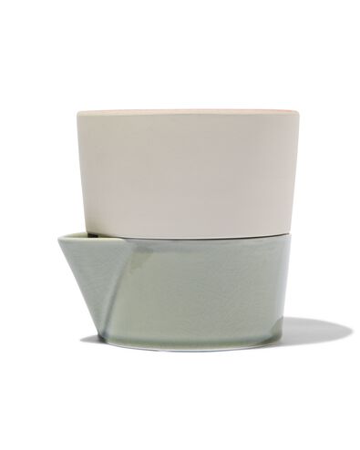 zelfwaterende bloempot met reservoir groen &Oslash;14x14