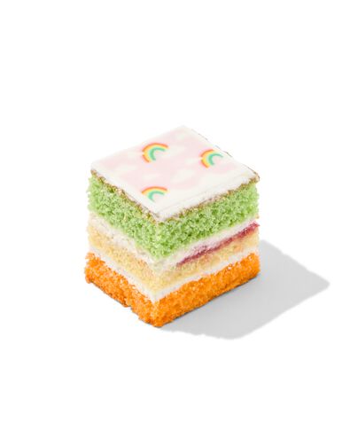 regenboog drie kleuren cake 12 stuks