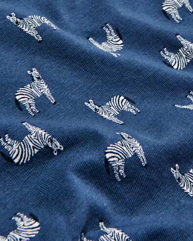 tiener boxershort stretch katoen zebra blauw