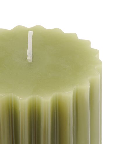 pilaarkaars met ribbels &Oslash;7x13 groen