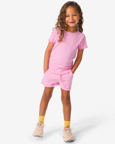 kinder sweatshort roze