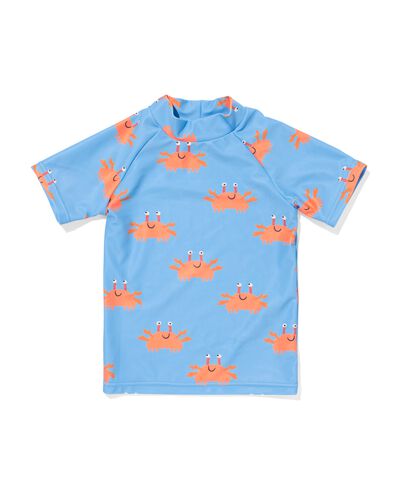 baby UV zwemshirt met UPF50 krab lichtblauw