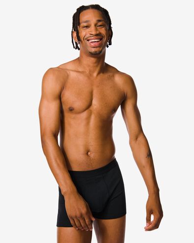 herenboxers kort - 3 stuks zwart