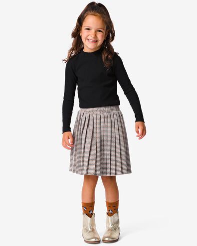 kinder t-shirt met ribbels zwart