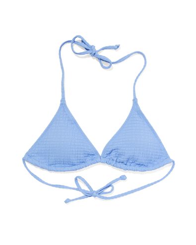 dames triangel bikinitop lichtblauw