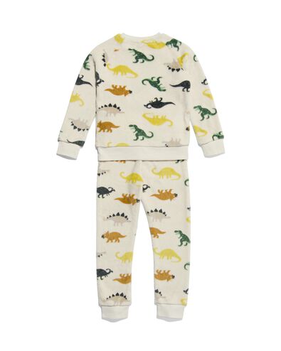 kinder pyjama fleece dino beige