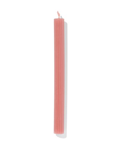 lange huishoudkaars met ribbels &Oslash;2x24 zalmroze
