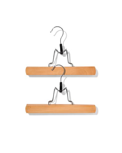 broekhangers hout - 2 stuks