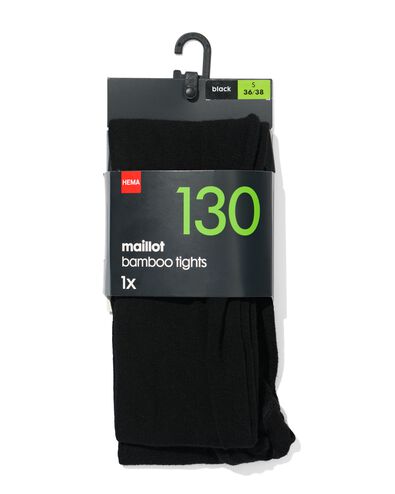 maillot bamboe 130denier zwart