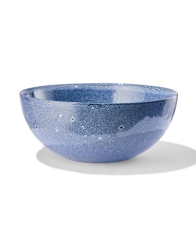 schaal &Oslash;26cm Porto reactief glazuur wit/blauw