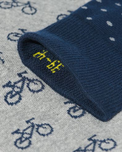 heren sokken met katoen - 5 paar donkerblauw