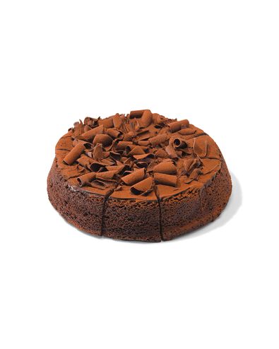 chocoladetaart XL 10 p. gesneden