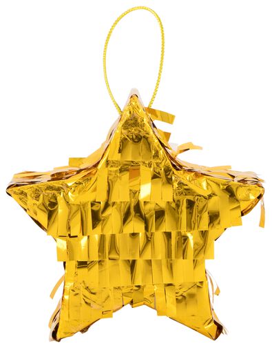 mini pi&ntilde;ata gouden ster 12x12x4
