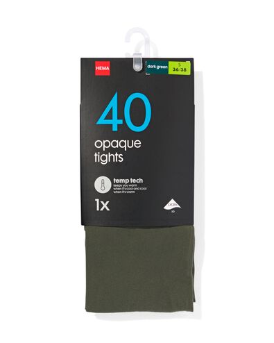 temp tech panty 40denier groen