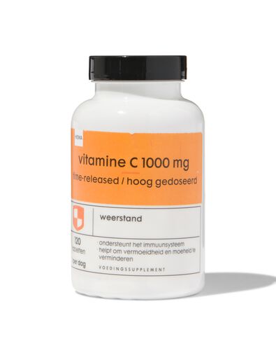 vitamine C 1000mg time released en hoog gedoseerd - 120 stuks