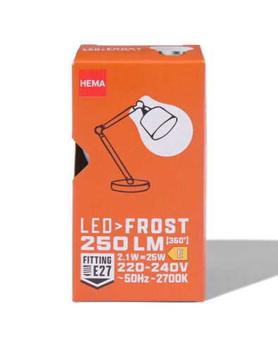 led kogel glass frost E27 2.5W 250lm