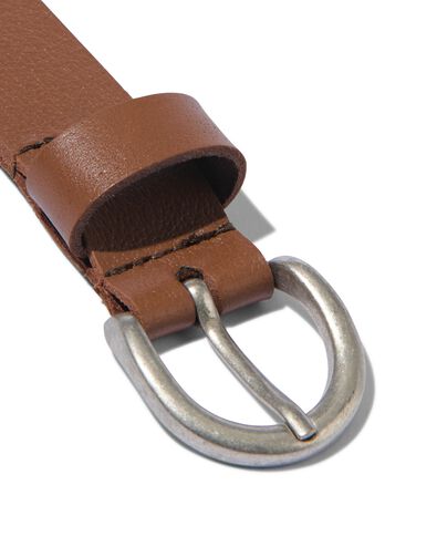 damesriem leer nerf 2.5cm bruin