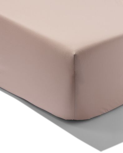 LINDA. hoeslaken percal 180x220 bruisend beige