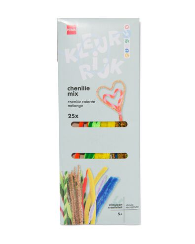 chenille assorti - 25 stuks
