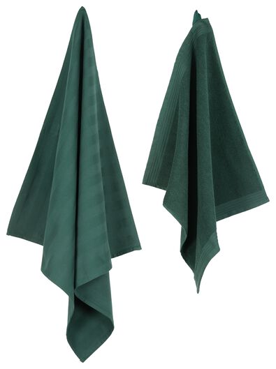 keukendoek - 50 x 50 - katoen - groen