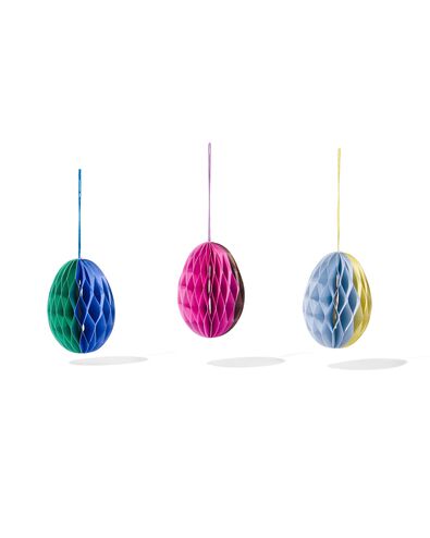 honeycomb paaseieren papier 6cm - 3 stuks
