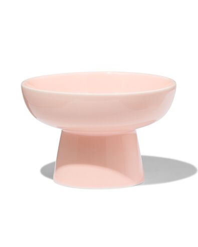 schaaltje op voet &Oslash;8.5x5.3 Tafelgenoten new bone roze