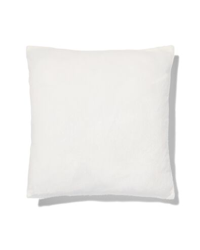 kussenhoes teddy 50x50 wit