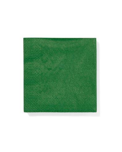 papieren servetten 24x24 groen - 20 stuks