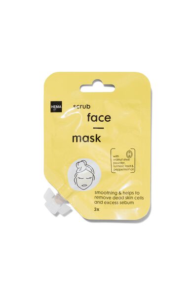 scrub gezichtsmasker