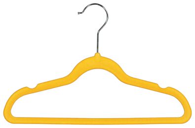 kledinghangers kind velours okergeel - 6 stuks