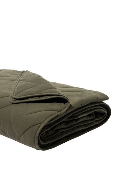 bedsprei katoen 260x235 olijfgroen