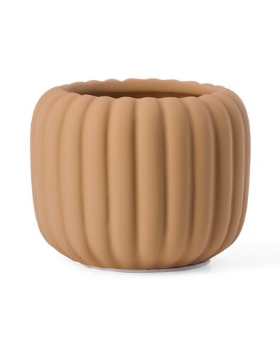 bloempot aardewerk &Oslash;9x7.5 lichtbruin