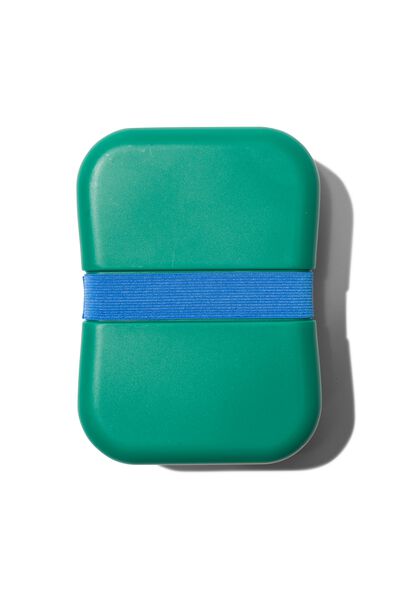 lunchbox met elastiek groen