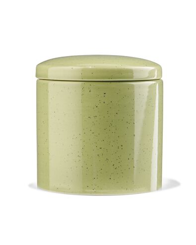decoratieve aardewerk pot met deksel &Oslash;10.5x10.5 groen