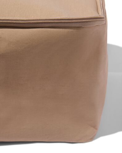 canvas mand met rits 37x55x20 beige