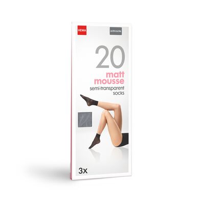 3-pak pantysokken matt-mouse 20 denier