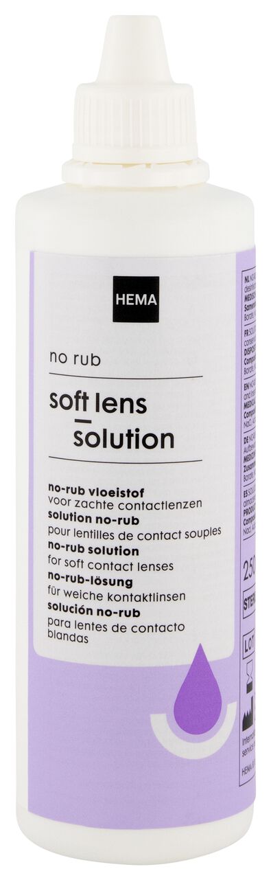 no-rub lenzenvloeistof voor zachte lenzen 250ml